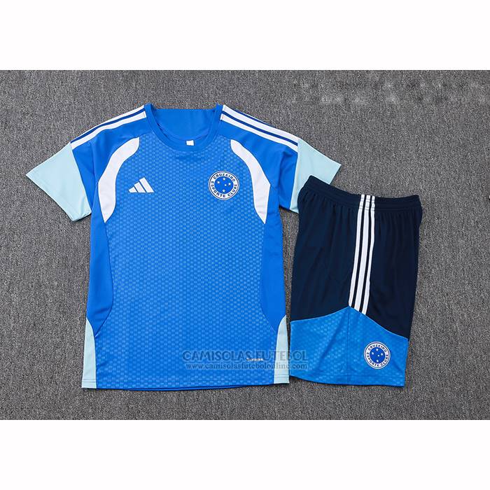 Fato de Treino Cruzeiro Manga Curta 2025-2026 Azul - Calcas Curta